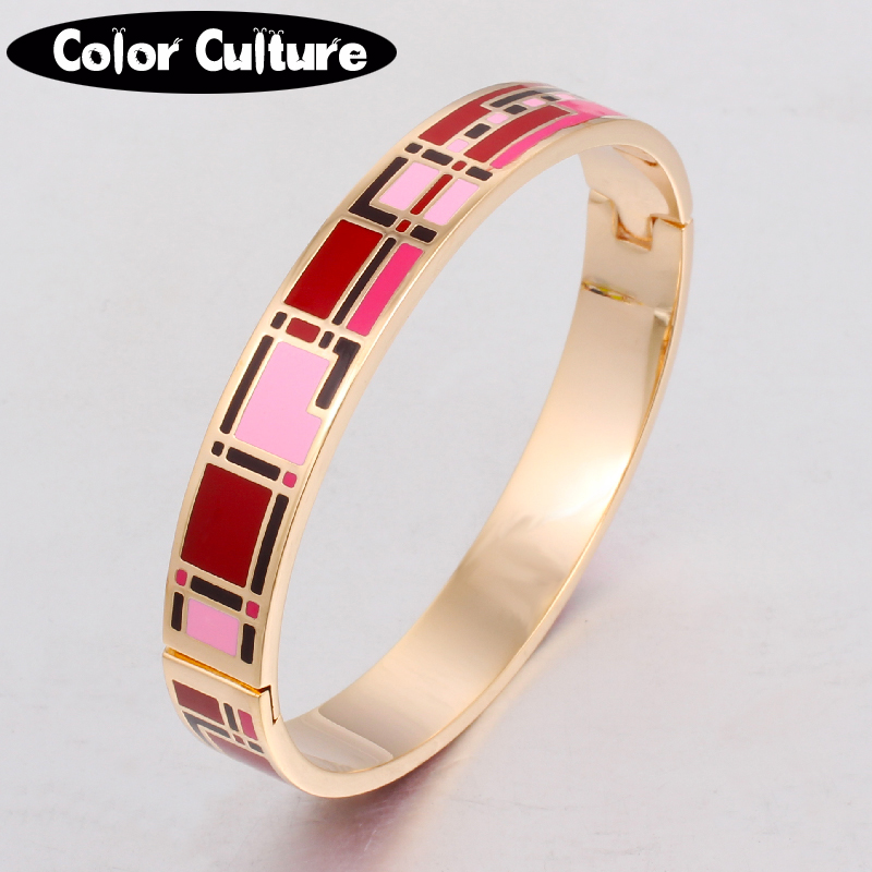 Vintage Jewelry Color Design Opening Bracelet Bangle For Women Stainless Steel Enamel Jewelry Pattern Gold Birthday Gift
Vintage Jewelry Color Design Opening Bracelet Bangle For Women Stainless Steel Enamel Jewelry Pattern Gold Birthday Gift