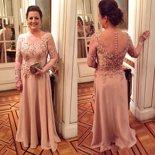 2017 Vintage Mother Of The Bride Dresses Long Sleeves Lace Appliques Flowers Illusion Satin Plus Size Evening Dress Wedding Guest Dress
2017 Vintage Mother Of The Bride Dresses Long Sleeves Lace Appliques Flowers Illusion Satin Plus Size Evening Dress Wedding Guest Dress