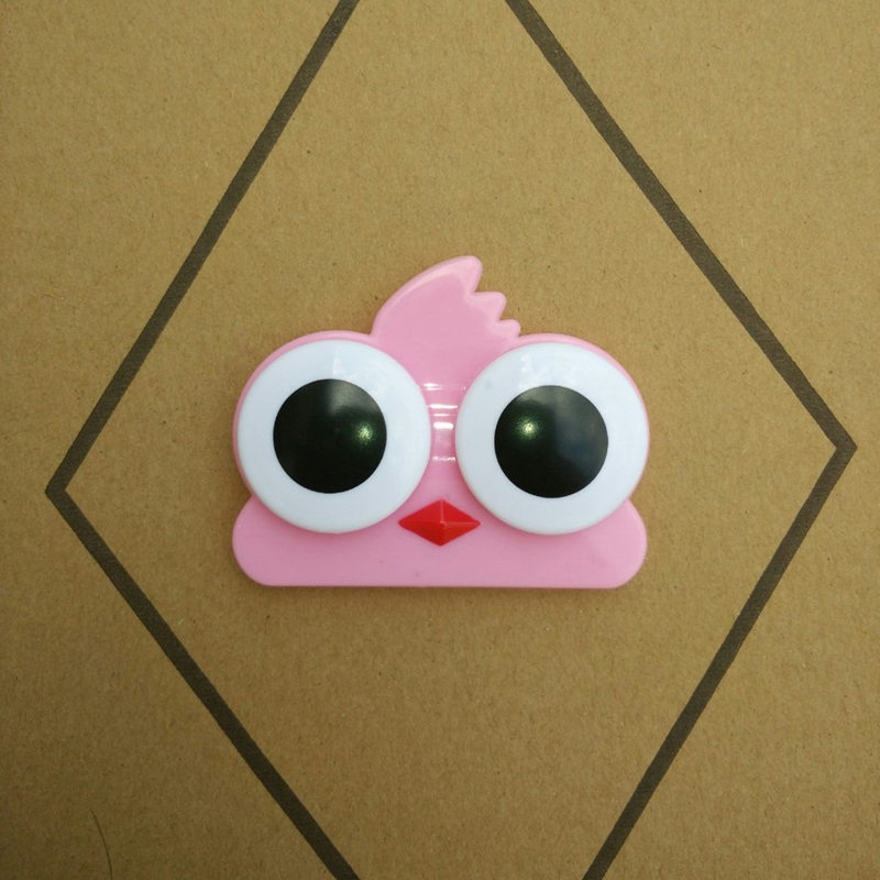 Sweet Cartoon 3D Big Eyes Contact Lenses Box & Case Owl Frog Animal Shape Contact lens Case Free Shipping F20171073
