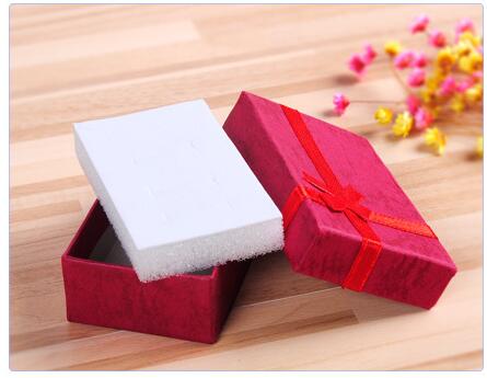 Assorted Colors Jewelry Sets Display Box Necklace Earrings Ring Box 5*8 Packaging Gift Box G400