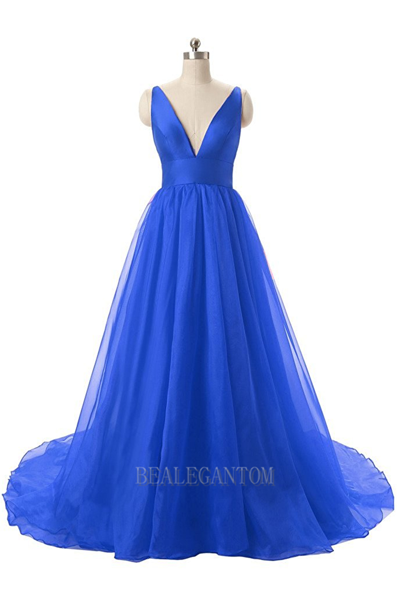 new sexy deep v neck long evening prom dresses floorlength plus size formal party wear gown bm08