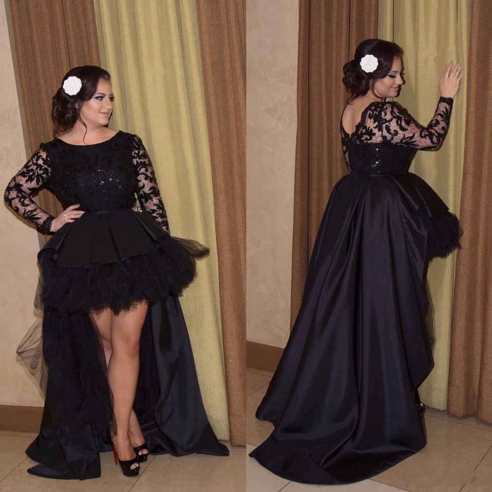 Black Lace Sexy Plus Size High Low Prom Dress Graduation Party Long Sleeves Sheer Evening Formal Gowns, Dark green
Black Lace Sexy Plus Size High Low Prom Dress Graduation Party Long Sleeves Sheer Evening Formal Gowns, Dark green