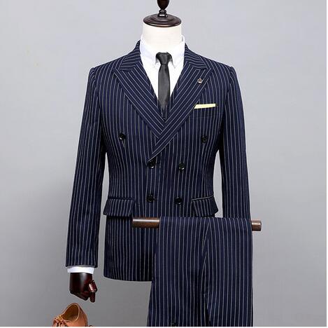 Trend of men's suit (jacket and trousers) new fashion design classic stripes shopping will choose graduation party wedding wedding, Red
Trend of men's suit (jacket and trousers) new fashion design classic stripes shopping will choose graduation party wedding wedding, Red