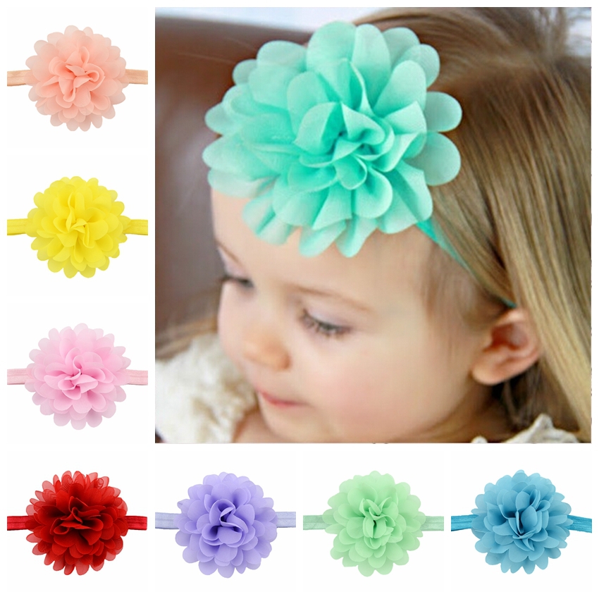 Baby Girls Chiffon Flower Headband Newborn Solid Elastic Headbands Hairband Kids Hair Accessories Beautiful HuiLin C19, As photo
Baby Girls Chiffon Flower Headband Newborn Solid Elastic Headbands Hairband Kids Hair Accessories Beautiful HuiLin C19, As photo