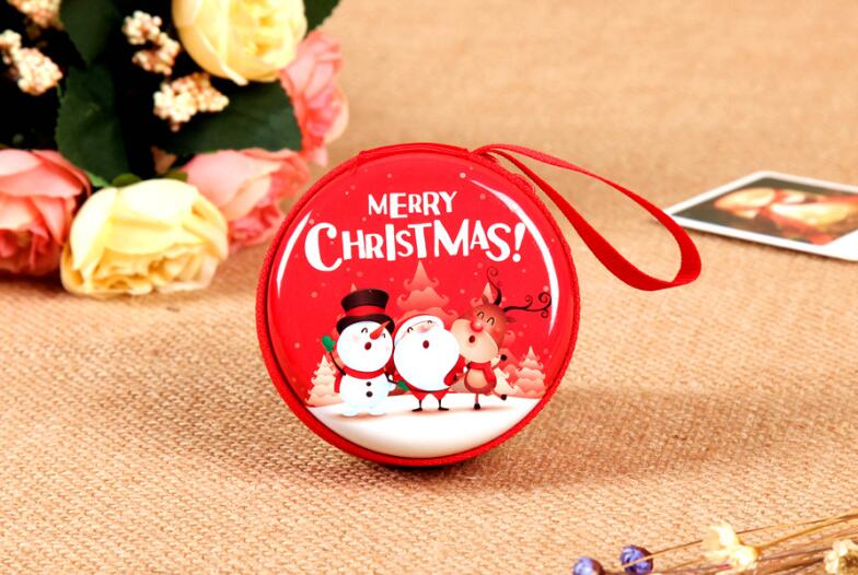 Funny Cute Girl Pula Coin Purse Round Tin Box Coin Bag Tinplate Zipper Bag Women Purse Headset Creative Coin Bag