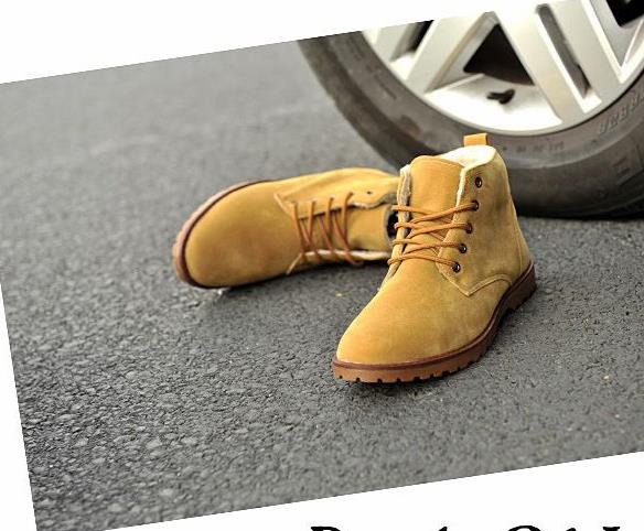 2017 England Men Boots Shoes Suede Lace-Up Man Martin Boots Round Toe Mens Single Male Shoes Joker Ankle Boots For Men Retail H1136