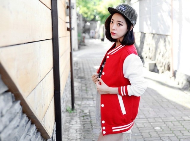 Wholesale- Baseball jacket casacos femininos college jackets Harajuku style women jacket 2017 new autumn winter coat Jackets free shipping