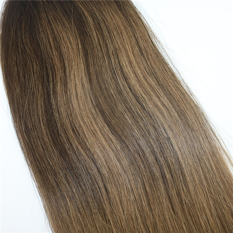 Balayage Color #2#8 High Quality Hot Selling Brazilian Virgin Remy Hair Straight Seamless Human Hair PU Tape In Hair Extension 100g 40pcs