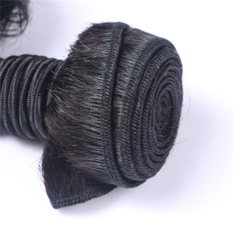 Natural Black 1b Loose Wave Human Hair Bundles 100% Peruvian Human Hair Extension Loose Wave Hair Weave Double Machine Weft