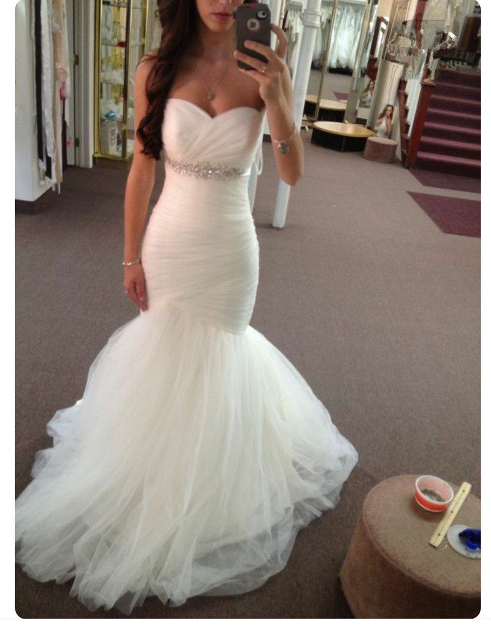 Sexy Mermaid Wedding Dresses Ivory Bridal Gowns Strapless Sparkling Sash Sweep Train Wedding Gowns Lace-up/Zipper Back, Pink
Sexy Mermaid Wedding Dresses Ivory Bridal Gowns Strapless Sparkling Sash Sweep Train Wedding Gowns Lace-up/Zipper Back, Pink
