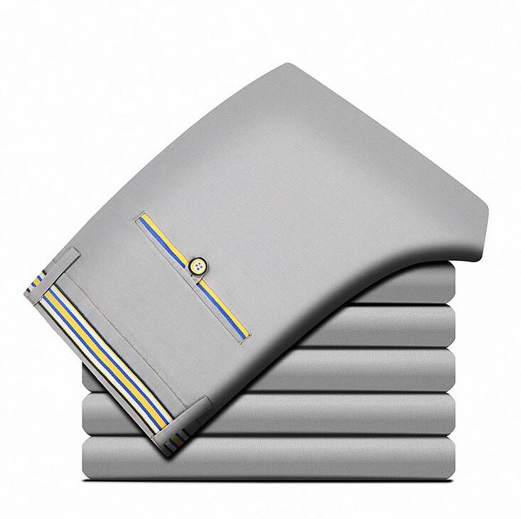 sale Spring and summer Men's Pants satin stretch casual straight young business men trousers PM027 Mens Pant