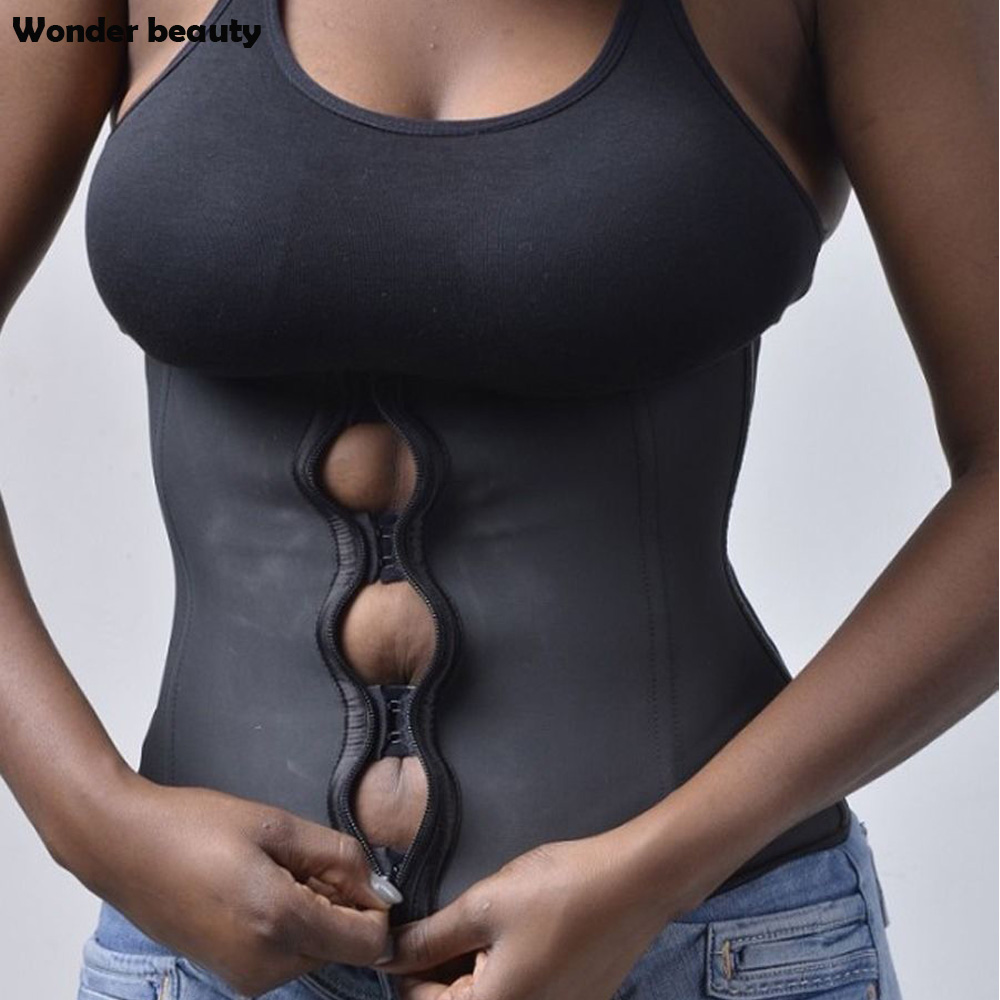 Wholesale- YUMDO Zip and Clip Waist Trainer Corset Steel Boned Underbust Cincher Women Fajas Reductors Slimming Waist Body Shaper
Wholesale- YUMDO Zip and Clip Waist Trainer Corset Steel Boned Underbust Cincher Women Fajas Reductors Slimming Waist Body Shaper