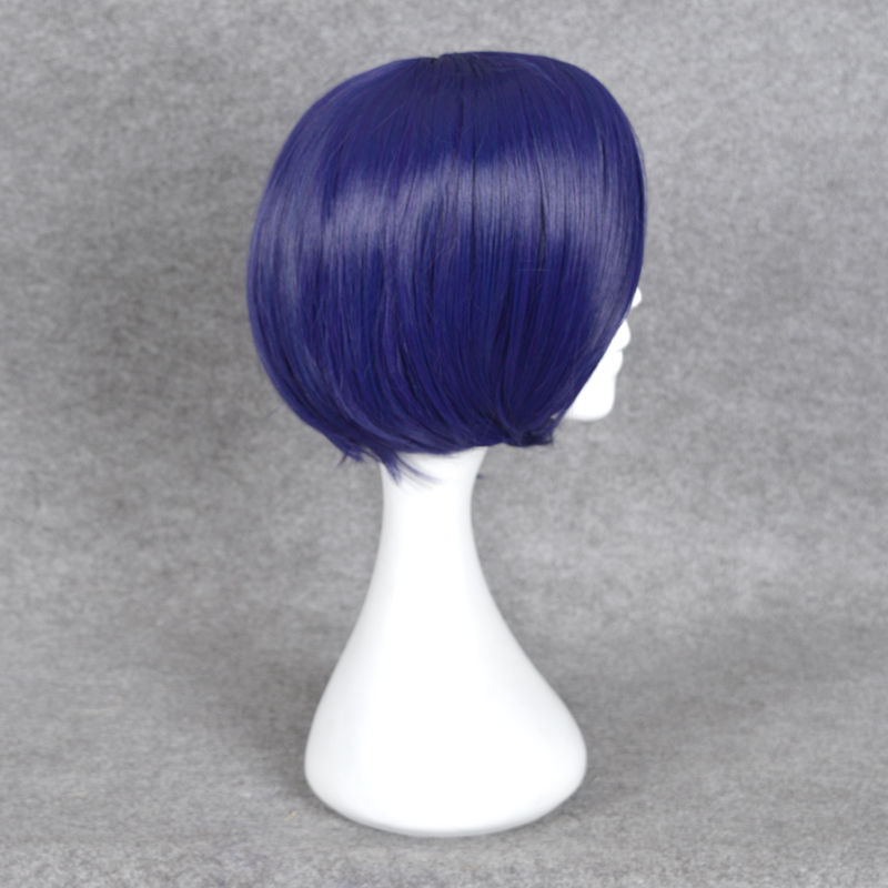 GAME halo Cortana cosplay wig short bob purple blue hair Halloween full wigs