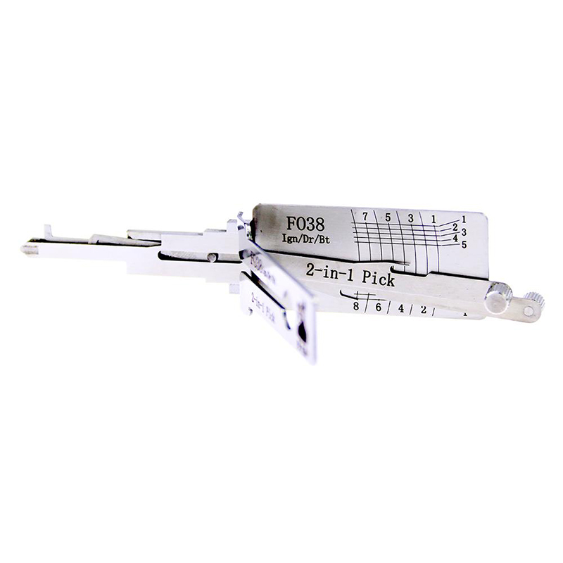 LISHI FO38 Ign/Dr/Bt 2-in-1 Auto Pick and Decoder for Old Ford Lock Pick Set Locksmith Tool
LISHI FO38 Ign/Dr/Bt 2-in-1 Auto Pick and Decoder for Old Ford Lock Pick Set Locksmith Tool