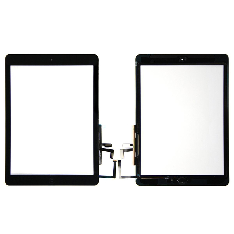 High quality Touch Screen Glass Panel Digitizer with Buttons Adhesive Assembly for iPad Air free DHL от DHgate WW