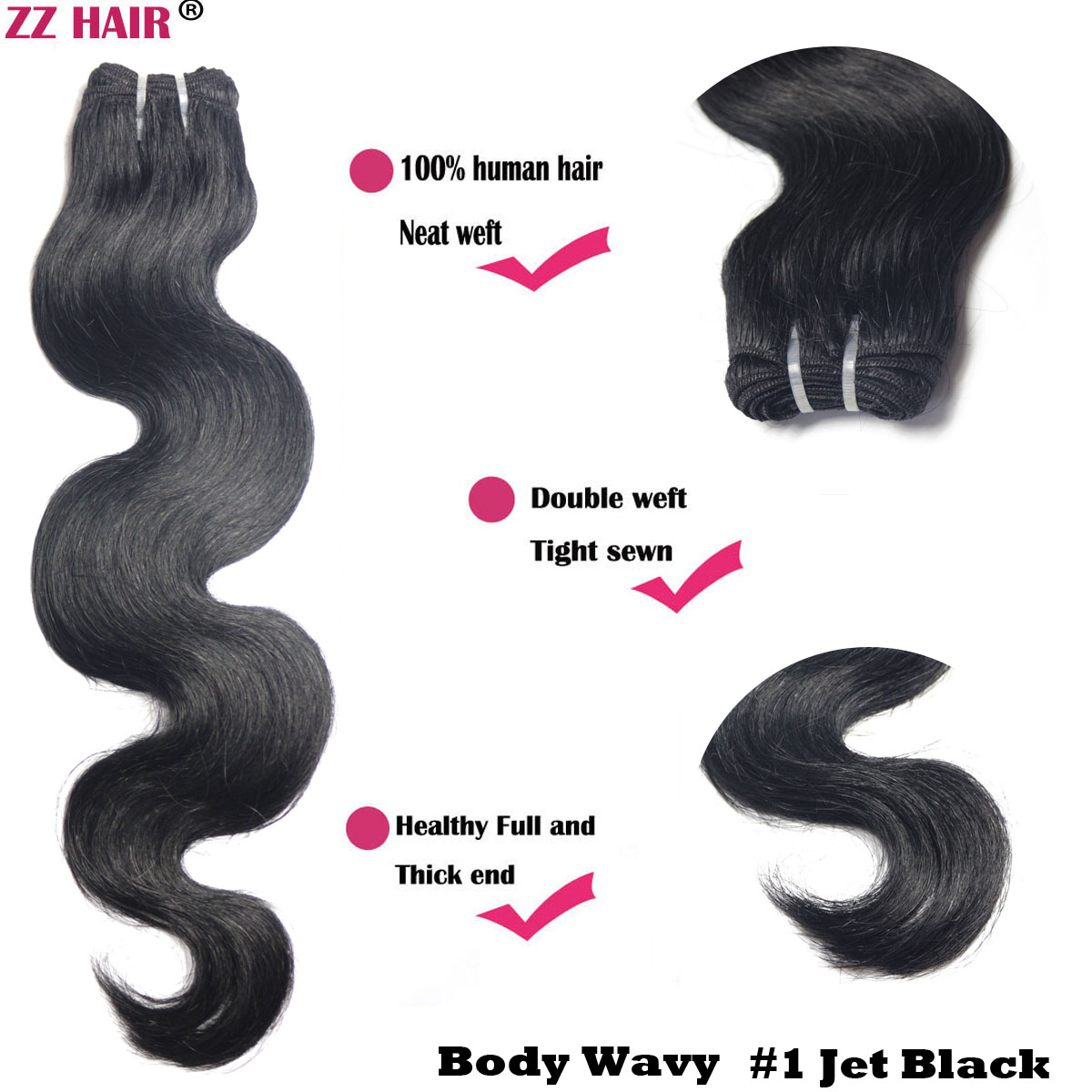 16-28inches 100g/Pcs 100% Remy Human Hair Weft Weaving Extensions Straight Natural Silk Non-clips