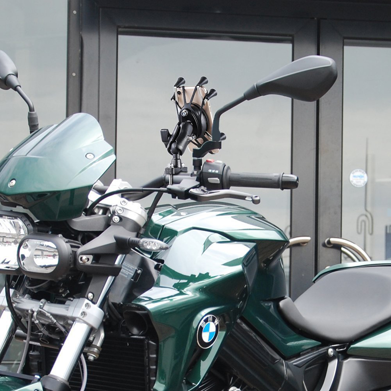 Universal Adjustable Motorcycle Bike Bicycle Car Mobile Phone Holder Shockproof Handlebar Mount for Samsung LG iPhone X 8 7 6 6s Plus