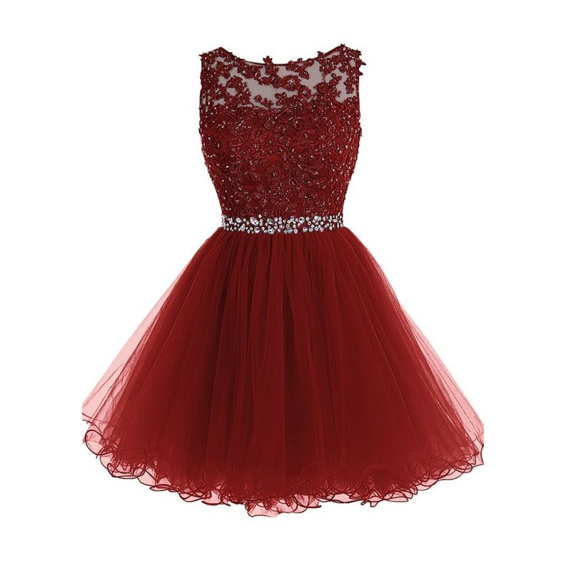 Hot Sale Evening Dresses Elegant Short Bride Gown 2017 New High Neck Ball Prom Party Pageant Homecoming/Graduation Formal Dress