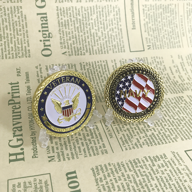 10pcs/lot USN Honor Courage Commitment Veteran Collective Military Fans Gift Golden Color Metal Challenge Coin
10pcs/lot USN Honor Courage Commitment Veteran Collective Military Fans Gift Golden Color Metal Challenge Coin