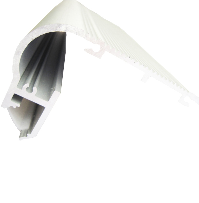 10 X 1M sets/lot Al6063 led strip fixture stair profile and Anodized stair tread led profile lighting for step stairs lights