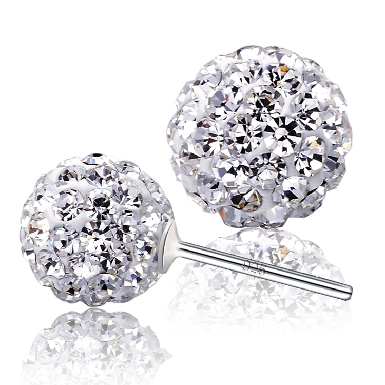 Hot 925 sterling silver earrings jewelry charm simple 6/8/10/12 mm Shambhala ball earrings
Hot 925 sterling silver earrings jewelry charm simple 6/8/10/12 mm Shambhala ball earrings