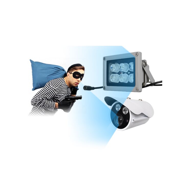 1pcs 12V outdoor Array White-Light Lamp 6 High Power LED Array illuminator night vision for CCTV Camera