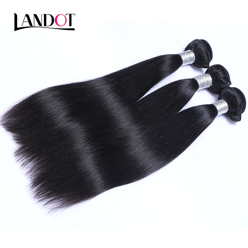 Brazilian Straight Virgin Hair 3Pcs/Lot Unprocessed Brazilian Human Hair Weave Bundles Natural Black Tangle Free Dyeable Remy Hair Extension
