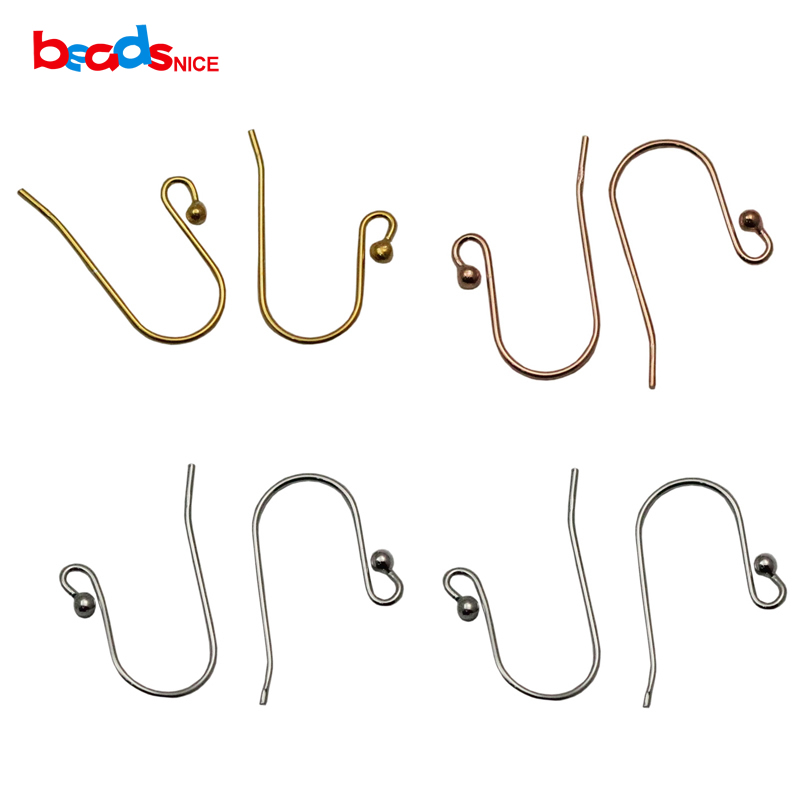 Beadsnice 925 Earring Hooks 21gauge Handmade Sterling Silver Earring Wires with Ball end for DIY Earrings Making ID25417