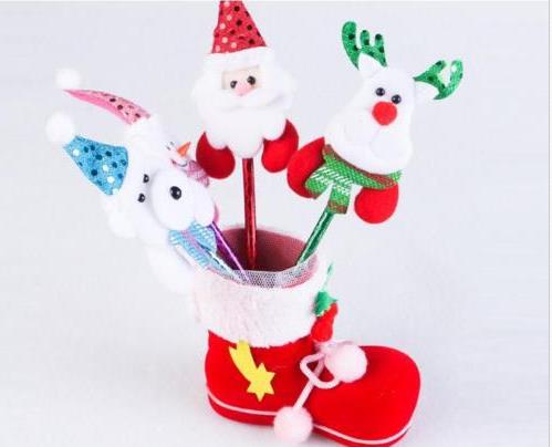 Christmas Gift Bag Elf Spirit Candy Boot Shoes Stocking Holders XMAS Party Decoration drawstring Filler Bags Pen Holder holiday favor S M L