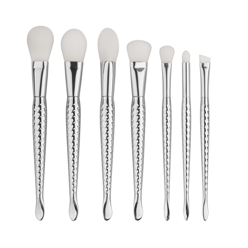 7pcs/set Mermaid Makeup Brushes Kit Soft Hair Bristles Eyebrow Eyeliner Blush Cosmetic Concealer Brushes Cosmetic Beauty Tools DHL Ship