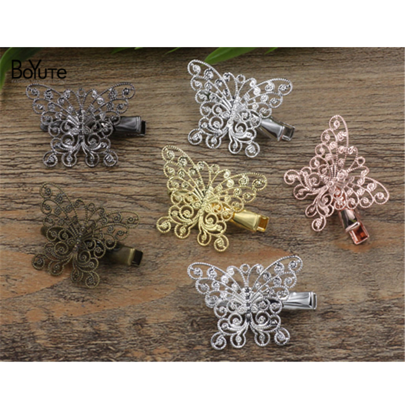 BoYuTe 20Pcs 25*33MM Filigree Butterfly Hair Clip Vintage Style 6 Colors Plated Women Hairgrip Hair Jewelry, Golden;silver
BoYuTe 20Pcs 25*33MM Filigree Butterfly Hair Clip Vintage Style 6 Colors Plated Women Hairgrip Hair Jewelry, Golden;silver