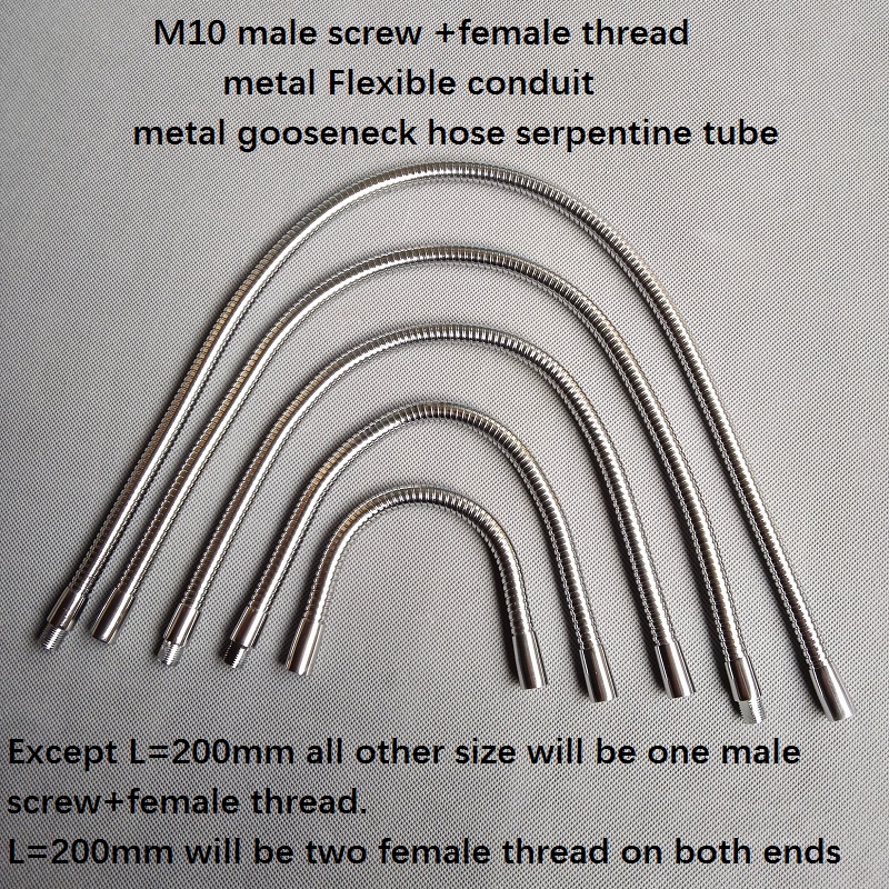 2pieces/lot m10 male screw +female thread Soft Light metal Flexible conduit metal gooseneck hose serpentine tube clamp lamp
2pieces/lot m10 male screw +female thread Soft Light metal Flexible conduit metal gooseneck hose serpentine tube clamp lamp