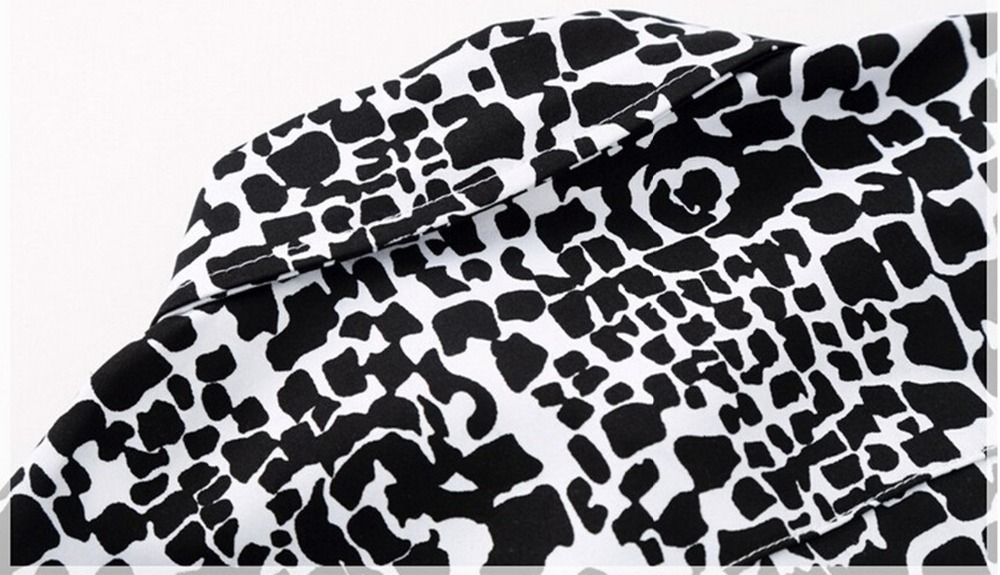 Wholesale- 2015 4XL 5XL 6XL 2015 spring men shirt leopard camisa masculina chemise homme long sleeve casual-shirt for mens dress shirts