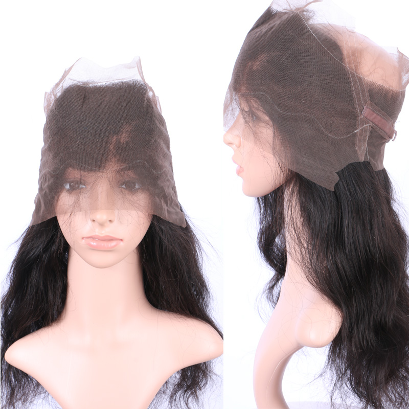 360 Band Full Lace Frontal Closure 22*4*2 Body Wave Brazilian Human Hair 360 Lace Frontal Big Stock Wholesale Price