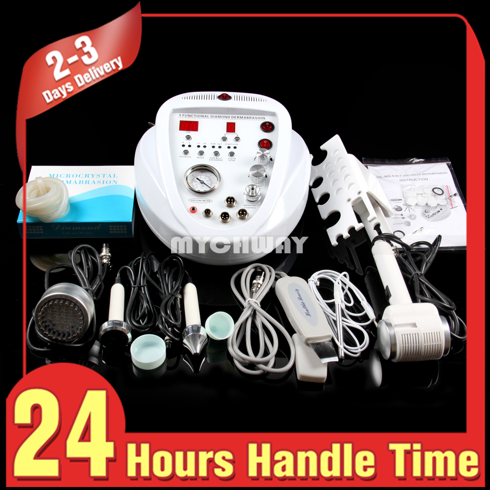 New 5 In 1 Multifunctional Diamond Dermabrasion Facial Skin Rejuvenation Photon Scrubber Device Skin Lifting Hot&Cold Hammer Beauty machine