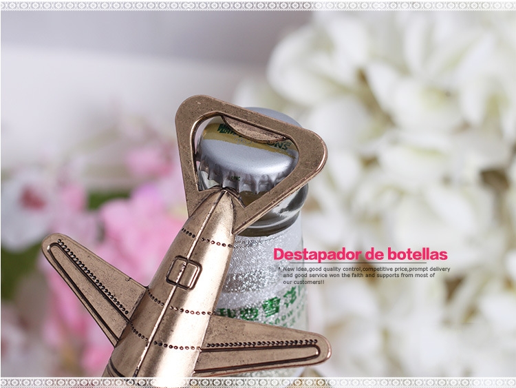 wedding favor gift giveaways for guest fashion beer bottle opener"Let the Adventure Begin" Airplane Bottle Opener party souvenir