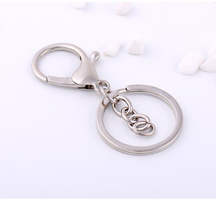 Metal lobster buckle long-lasting color 30mm high-grade electroplating car metal key chain KR187 Keychains mix order 20 pieces a lot