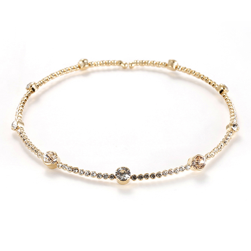 Elegant Ladies Delicate Rhinestone Choker Necklace Big Crystal High Quality Jewelry Side Open Women's Girl's Choker Necklaces Wholesale
Elegant Ladies Delicate Rhinestone Choker Necklace Big Crystal High Quality Jewelry Side Open Women's Girl's Choker Necklaces Wholesale