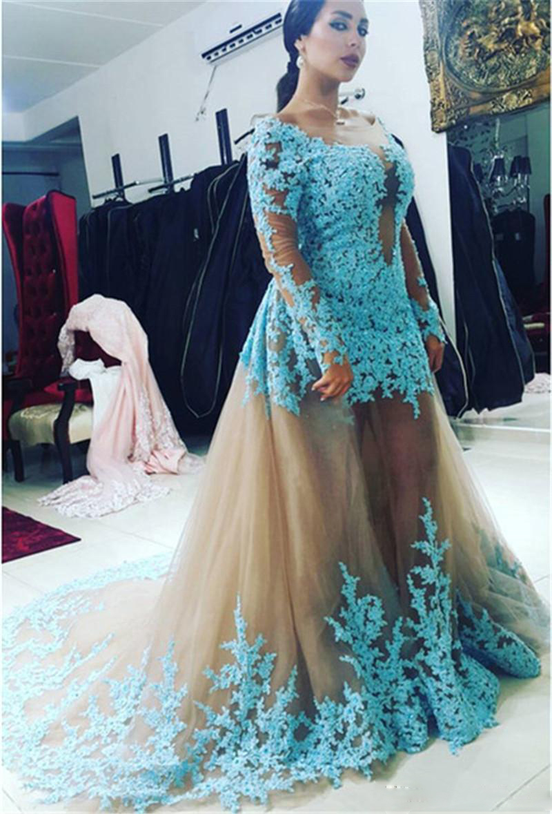 New Arrivals Real Customer Show Plus Size Evening Prom Dresses with Long Sleeves Blue Lace Appliques Arabic Women Evening Gowns, Brown
New Arrivals Real Customer Show Plus Size Evening Prom Dresses with Long Sleeves Blue Lace Appliques Arabic Women Evening Gowns, Brown