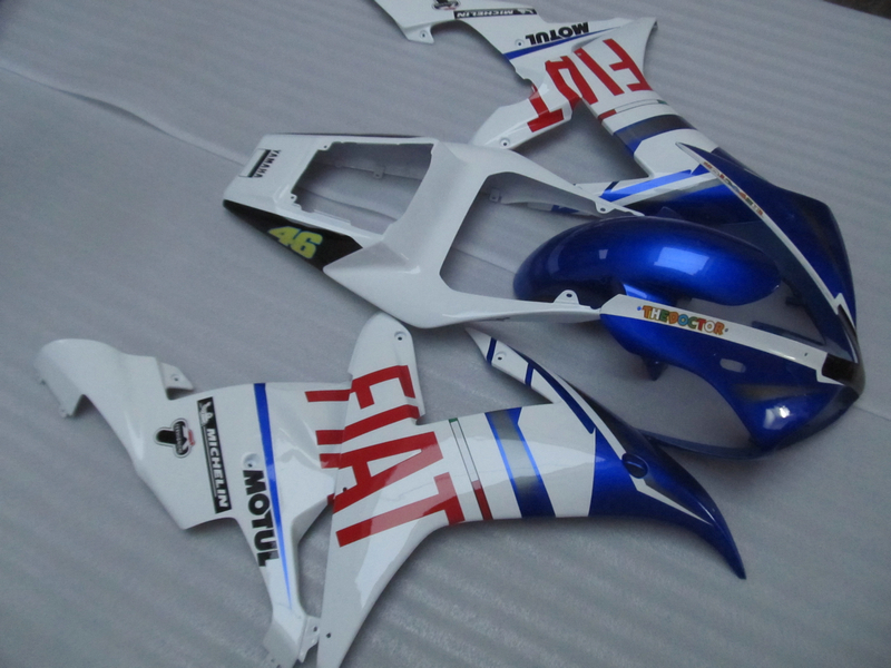 ABS plastic fairing kit for Yamaha YZF R1 2002 2003 blue white fairings set YZF R1 02 03 OT27, Same as picture
ABS plastic fairing kit for Yamaha YZF R1 2002 2003 blue white fairings set YZF R1 02 03 OT27, Same as picture