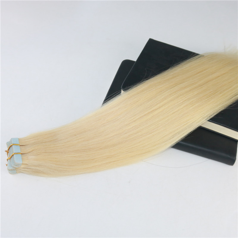Tape in Hair Extensions Color 613 Bleach Blonde s Invisiable Real Human Hair Skin Weft Tape on Hair Extensions 100g/40pcs