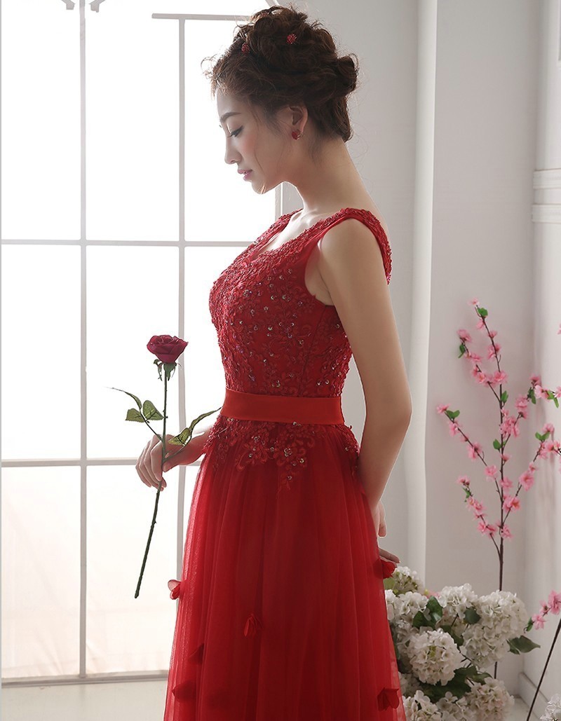 2017 robe de soriee New High Quality V-neck Appliques Tulle Long Prom Dresses Evening Dress Party Gowns Vestido De Festa Formal Dress