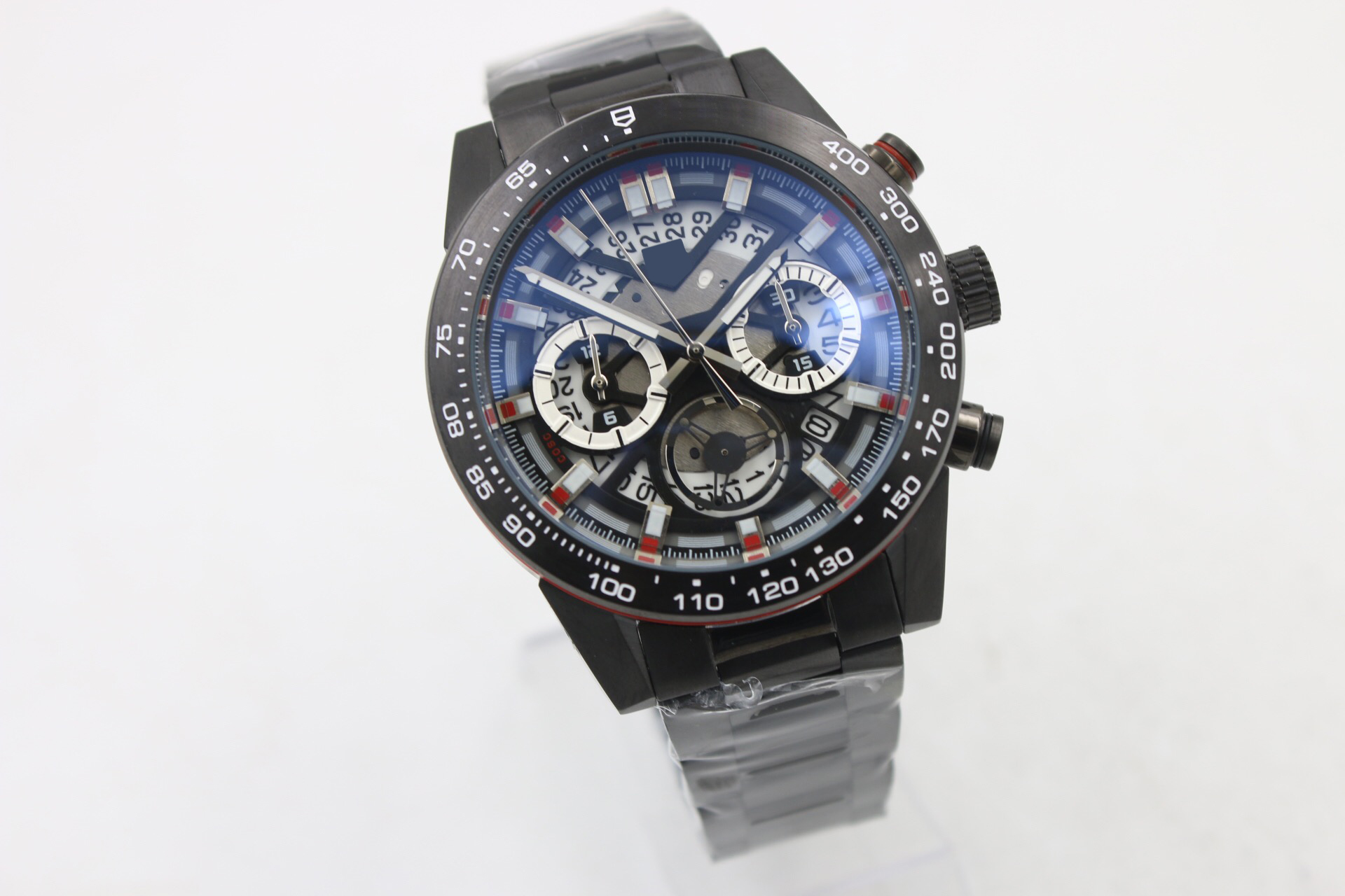 Hot Sale Quartz Chronograph Men's Wristwatch Hollow Dial Tachymetre Analog Black Silicone Bezel &Skeleton Rubber Belt C6323 Male Watch
Hot Sale Quartz Chronograph Men's Wristwatch Hollow Dial Tachymetre Analog Black Silicone Bezel &Skeleton Rubber Belt C6323 Male Watch