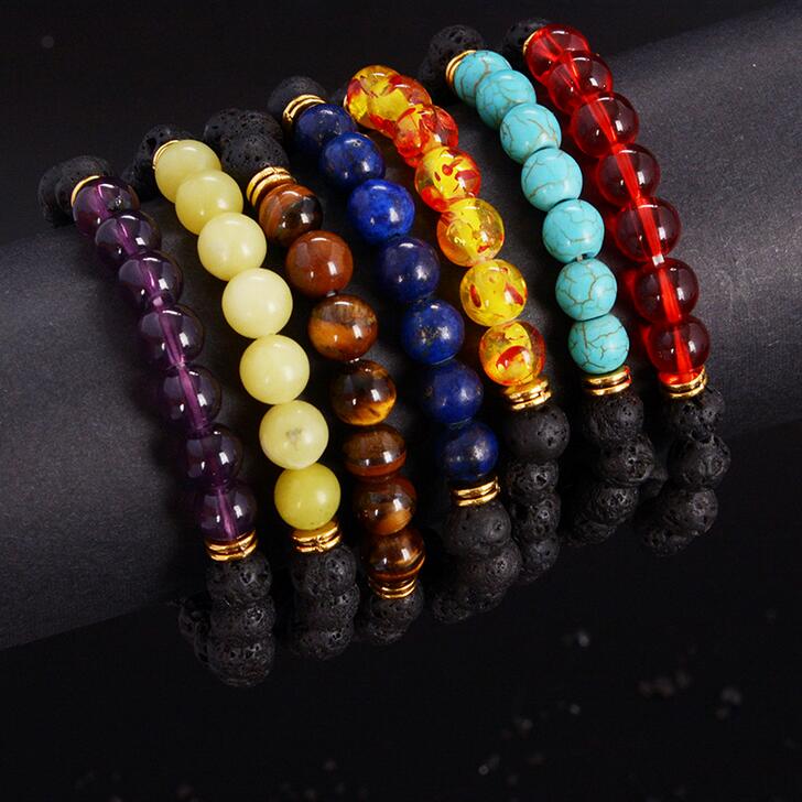 Hot sale Hot Volcano Beads Colorful Chakras Energy Yoga Buddha Beads Bracelet FB031 mix order 20 pieces a lot Beaded, Strands
Hot sale Hot Volcano Beads Colorful Chakras Energy Yoga Buddha Beads Bracelet FB031 mix order 20 pieces a lot Beaded, Strands