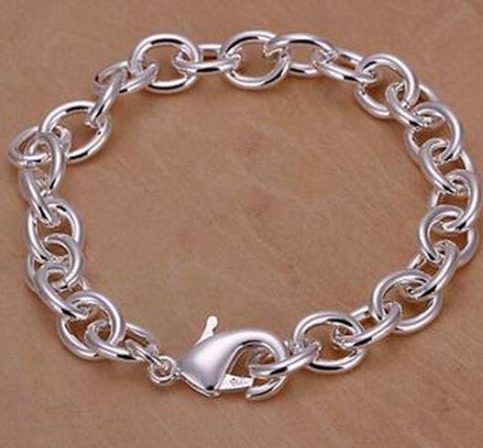 Free shipping Tradition Chain High quality Top Sale 925 Silver Noble fashion charm Bracelet Jewelry
