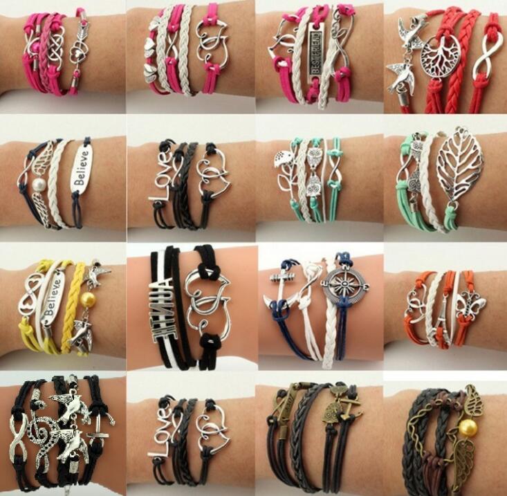 Best gift Jewelry bursts friendship multi - layer bracelet hand rope FB549 mix order 20 pieces a lot Link, Chain
Best gift Jewelry bursts friendship multi - layer bracelet hand rope FB549 mix order 20 pieces a lot Link, Chain