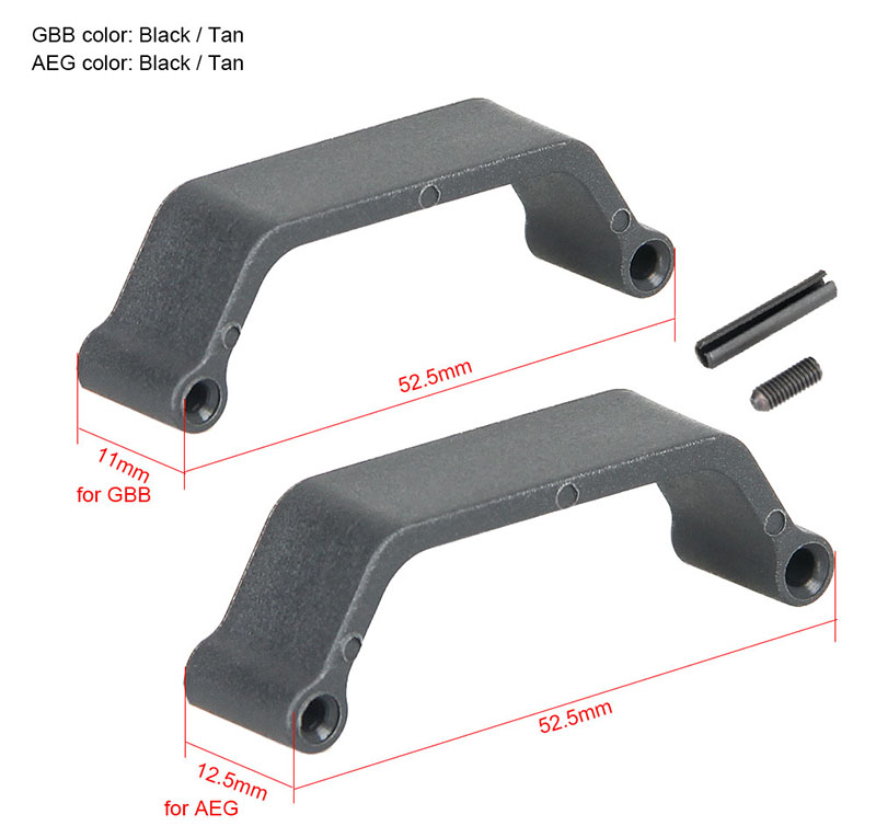 Canis Latrans Tactical Accessory Black Tan Color For GBB/AEG Type Good Quality CL33-0183
Canis Latrans Tactical Accessory Black Tan Color For GBB/AEG Type Good Quality CL33-0183