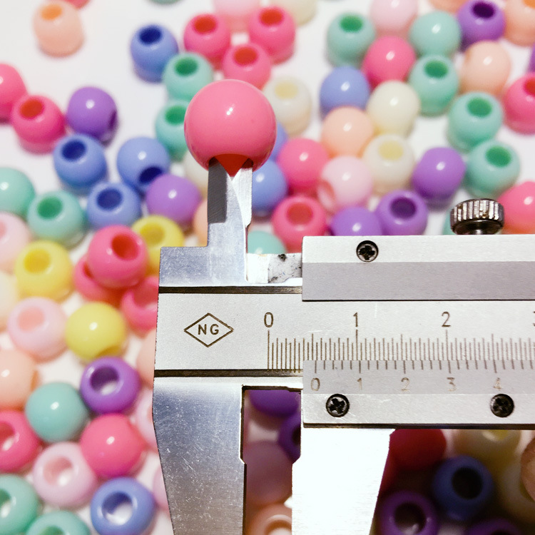 50Pcs Colourful Dread Dreadlock Beads Mix Hair Braid Cuff Clip 6mm Hole