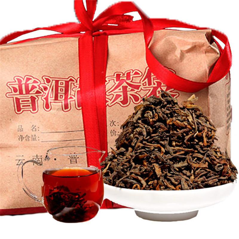 

Hot sales 500g Ripe Puer Tea Yunnan Classic Flavor Puer Tea Organic Natural Cooked Pu'er Oldest Tree Black Puer Tea Gift packaging