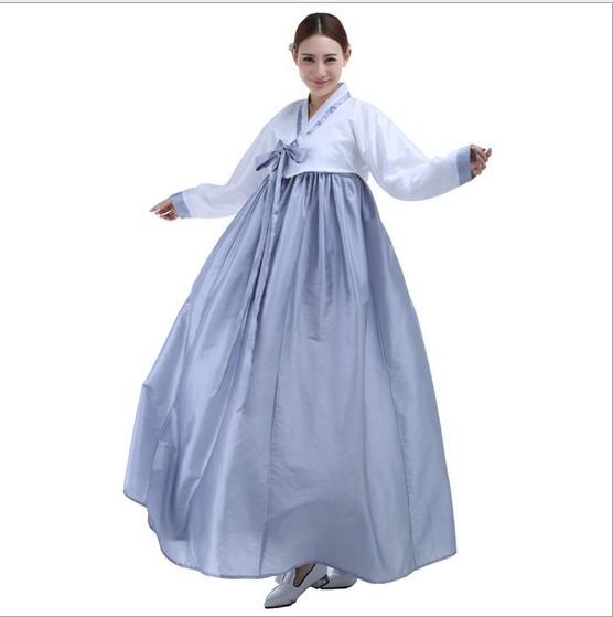 Q228 2016 New Arrive Fashion Korean Hanbok Traditional Korean Dresses Korean Dance Costumes Free Shipping